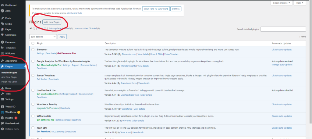 screenshot of image of plugin page on wordpress